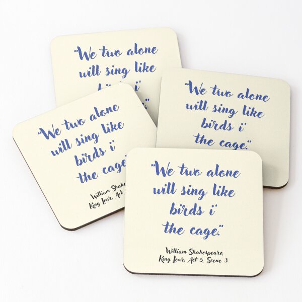 Item preview, Wicked Shakespeare Quote from King Lear designed and sold by CharlottePlaceArt.