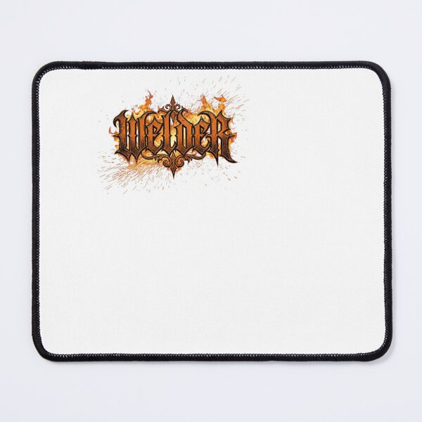 Item preview, Welder - Metal Gothic Fire Typography designed and sold by BinAlgoPix.