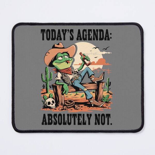 Item preview, lazy western frog - frog cowboy - kawaii frog - cute frog - funny frog - western frog - cowboy frog - sleepy frog - lazy frog - frog lover - cute cowboy - wild west humor - western humor designed and sold by JansenGS.
