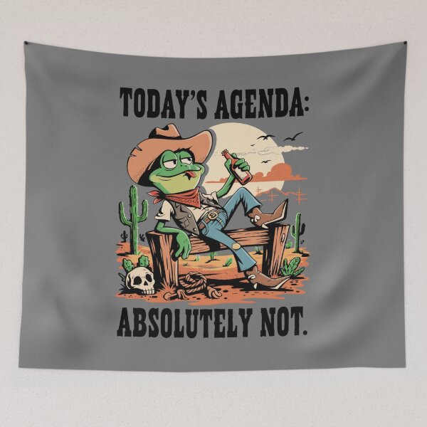 Item preview, lazy western frog - frog cowboy - kawaii frog - cute frog - funny frog - western frog - cowboy frog - sleepy frog - lazy frog - frog lover - cute cowboy - wild west humor - western humor designed and sold by JansenGS.