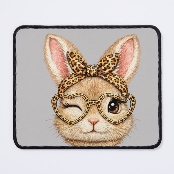 Item preview, Cute Bunny Face Leopard Glasses Easter Shirts for Kids Girls designed and sold by MabelWells.