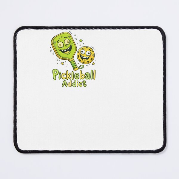 Item preview, Pickleball Addict - Cartoon Paddle Design designed and sold by BinAlgoPix.