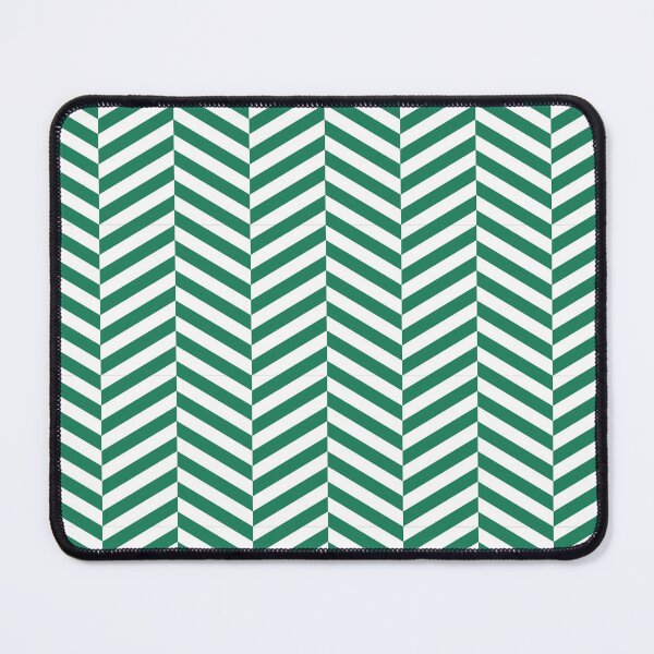 Item preview, White And Green Herringbone Pattern designed and sold by pattern-archive.