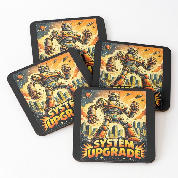 Item preview, System Upgrade Funny Giant Robot Sci Fi Meme designed and sold by the-dovlat.