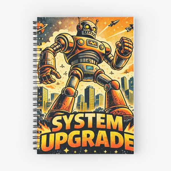 Item preview, System Upgrade Funny Giant Robot Sci Fi Meme designed and sold by the-dovlat.