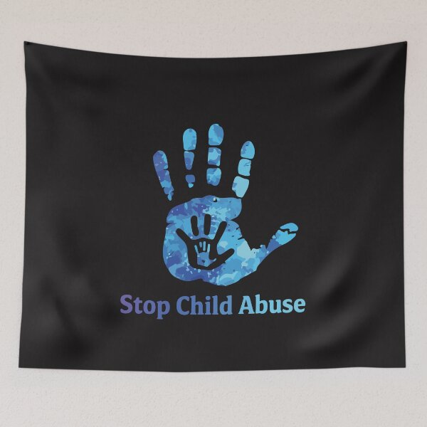 Item preview, Stop Child Abuse Awareness Blue Ribbon Child Abuse Prevention designed and sold by kiralynstration.