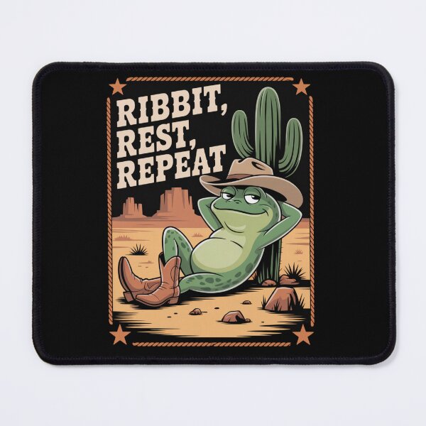 Item preview, lazy western frog - kawaii animal - chibi frog - desert cowboy - cartoon frog - frog t-shirt - cute western - funny western - ranch humor - cowboy aesthetic - adorable frog - animal cowboy designed and sold by JansenGS.