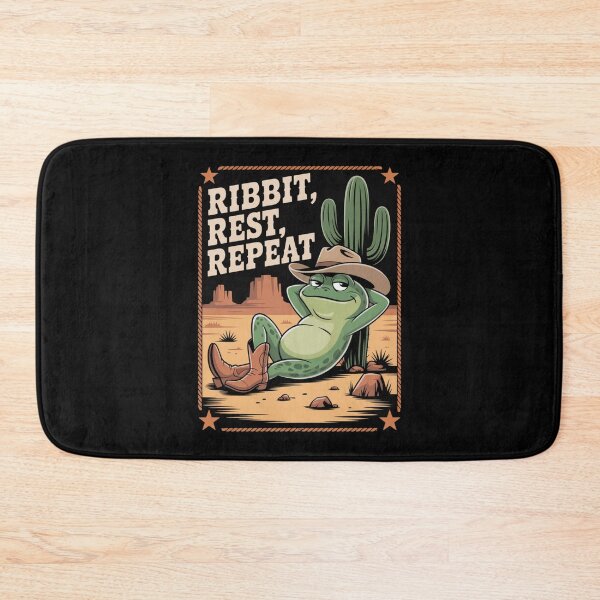 Item preview, lazy western frog - kawaii animal - chibi frog - desert cowboy - cartoon frog - frog t-shirt - cute western - funny western - ranch humor - cowboy aesthetic - adorable frog - animal cowboy  designed and sold by JansenGS.