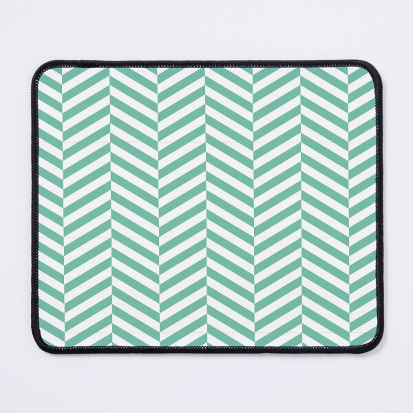 Item preview, White And Pastel Green Herringbone Pattern designed and sold by pattern-archive.