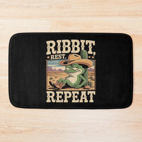 Item preview, lazy western frog - frog cowboy - kawaii frog - cute frog - funny frog - western frog - cowboy frog - sleepy frog - lazy frog - frog lover - cute cowboy - wild west humor - western humor designed and sold by JansenGS.