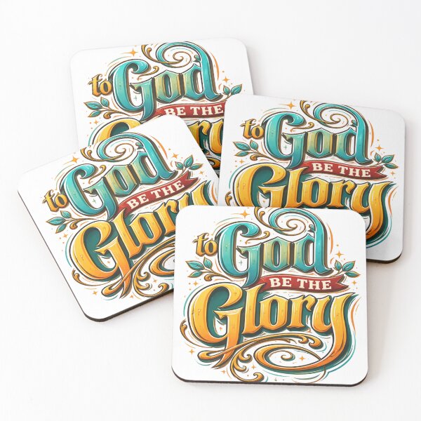 Item preview, To God Be The Glory Christian Typography | Vintage Gothic Faith Design designed and sold by Serjames.