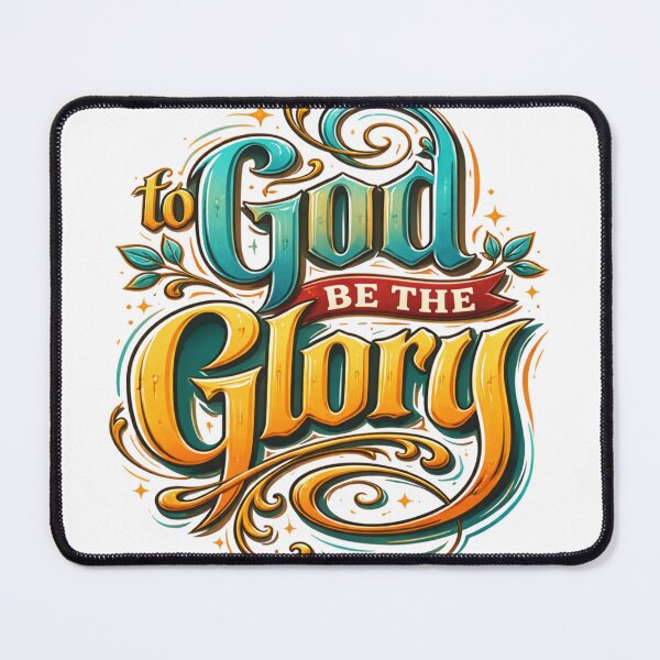 Item preview, To God Be The Glory Christian Typography | Vintage Gothic Faith Design designed and sold by Serjames.