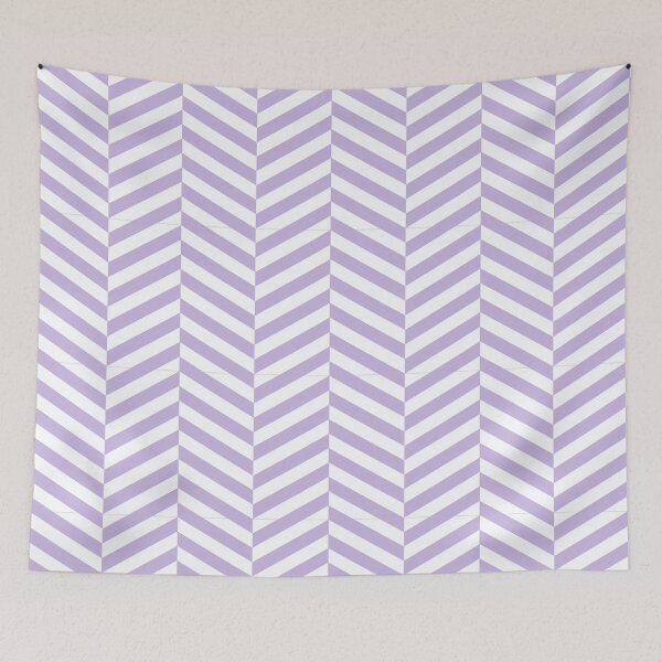 Item preview, White And Lavender Herringbone Pattern designed and sold by pattern-archive.