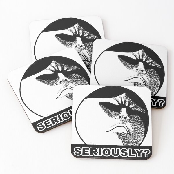 Item preview, Seriously? Funny Black and White Meme designed and sold by makyonokisai.