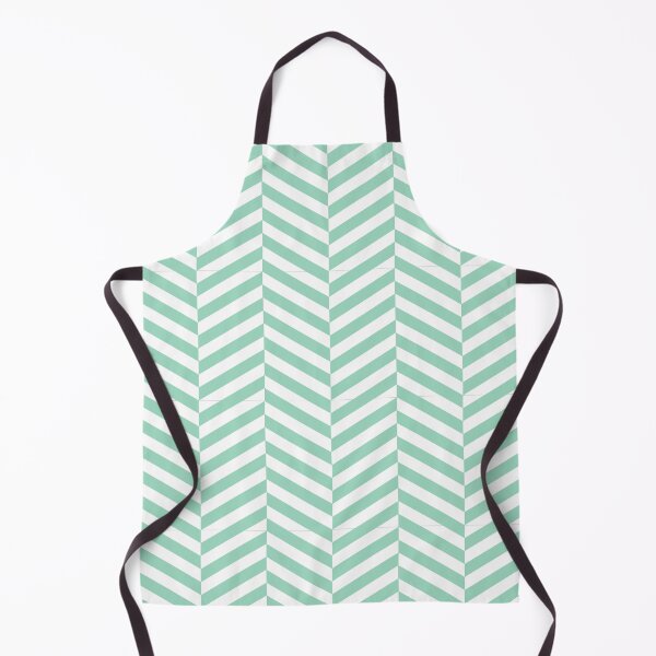Item preview, White And Mint Herringbone Pattern designed and sold by pattern-archive.