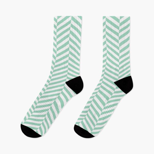 Item preview, White And Mint Herringbone Pattern designed and sold by pattern-archive.