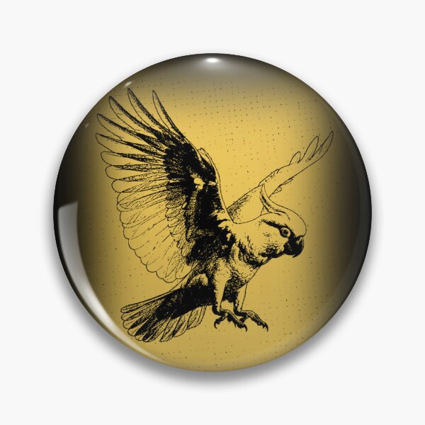 Item preview, Parrot Flying Golden Vintage Bird designed and sold by RPrintPulse.