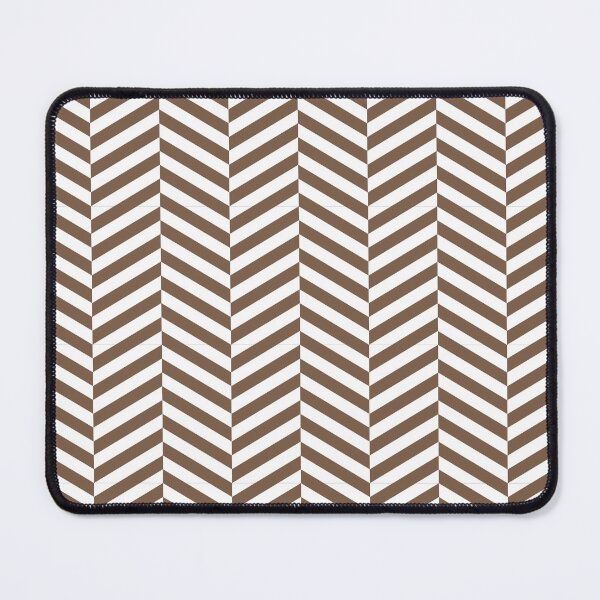 Item preview, White And Mocha Herringbone Pattern designed and sold by pattern-archive.