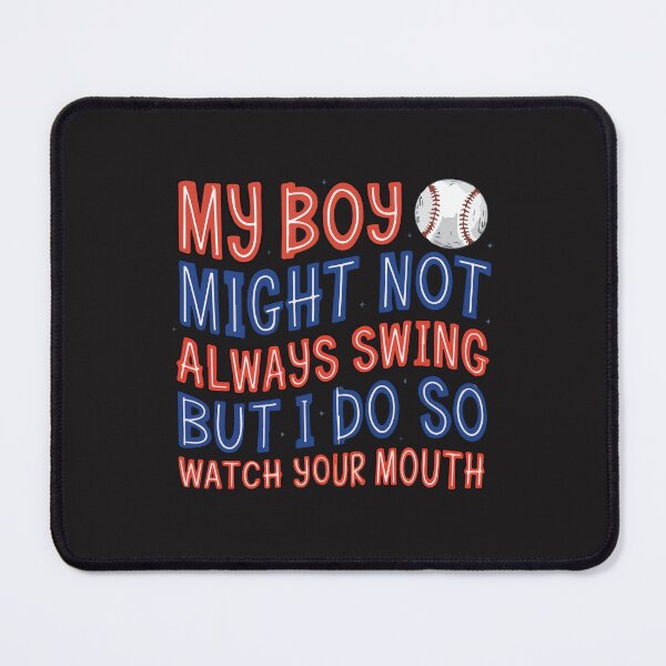 Item preview, My Boy Might Not Always Swing But I Do Autism Mom Baseball designed and sold by kiralynstration.