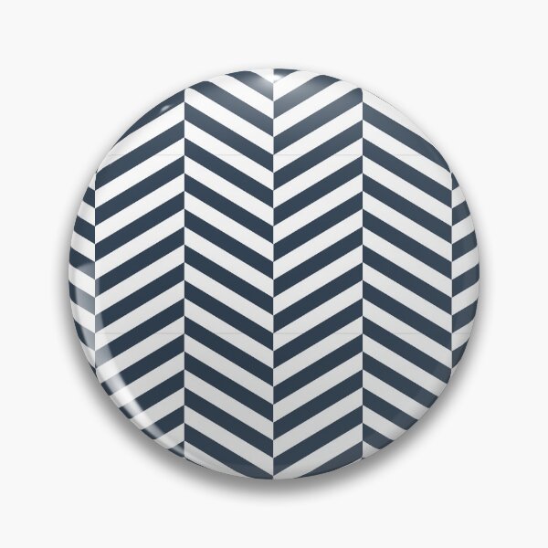 Item preview, White And Navy Herringbone Pattern designed and sold by pattern-archive.