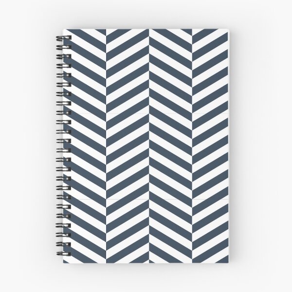 Item preview, White And Navy Herringbone Pattern designed and sold by pattern-archive.
