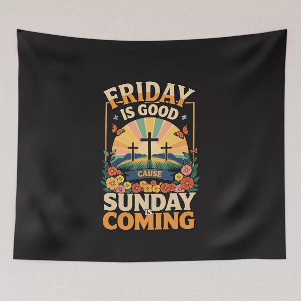 Item preview, Good Friday Is Good Sunday Is Coming Easter Jesus Cross Faith designed and sold by kiralynstration.