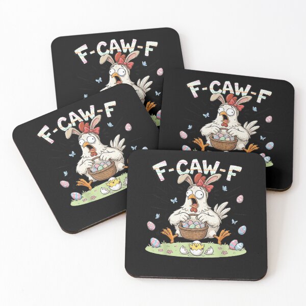 Item preview, F-Caw-F Chicken Bunny Rooster Meme Funny Easter Day  designed and sold by MatherFisher.