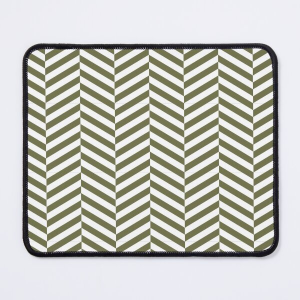 Item preview, White And Olive Herringbone Pattern designed and sold by pattern-archive.