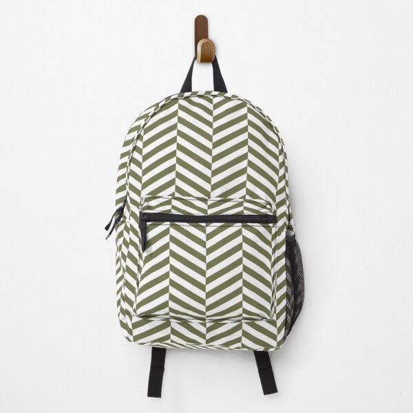 Item preview, White And Olive Herringbone Pattern designed and sold by pattern-archive.