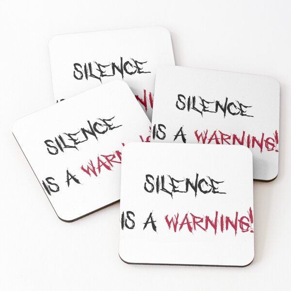 Item preview, Silence Is a Warning – Minimal Typography designed and sold by HerrArqan ⭐️⭐️⭐️⭐️.