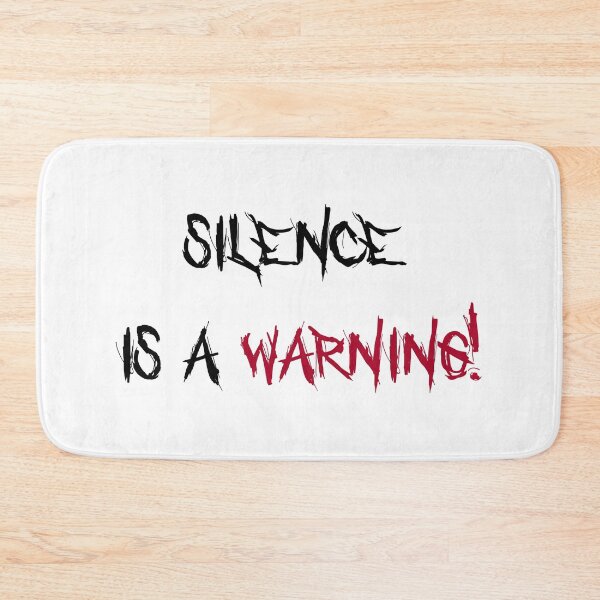 Item preview, Silence Is a Warning – Minimal Typography designed and sold by HerrArqan ⭐️⭐️⭐️⭐️.