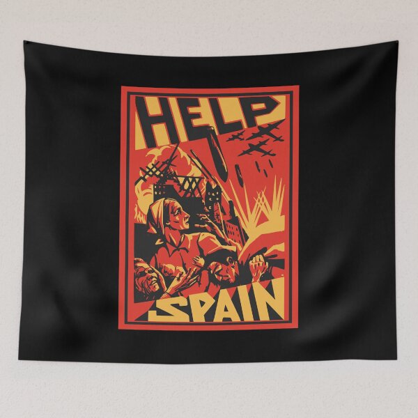 Artikelvorschau, Hilfe für Spanien – Spanische Revolution / Bürgerkrieg entworfen und verkauft von Radical Poster Collective.