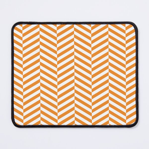 Item preview, White And Orange Herringbone Pattern designed and sold by pattern-archive.