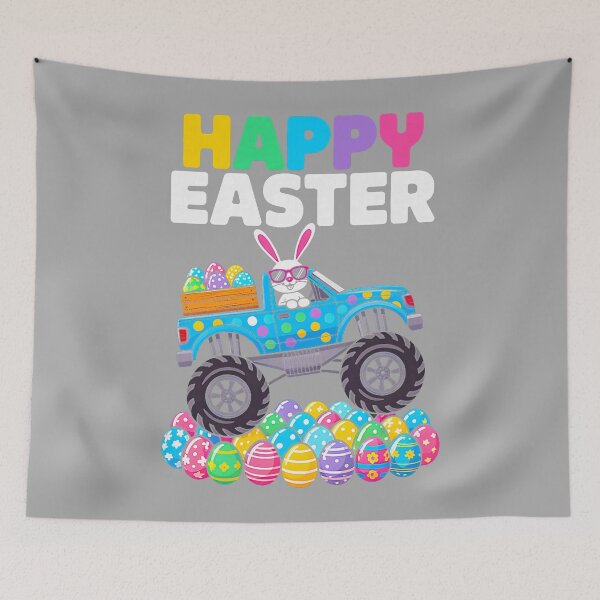 Item preview, Happy Easter Day Bunny Monster Truck Boys Kids Egg Hunt designed and sold by KathieFaugh.