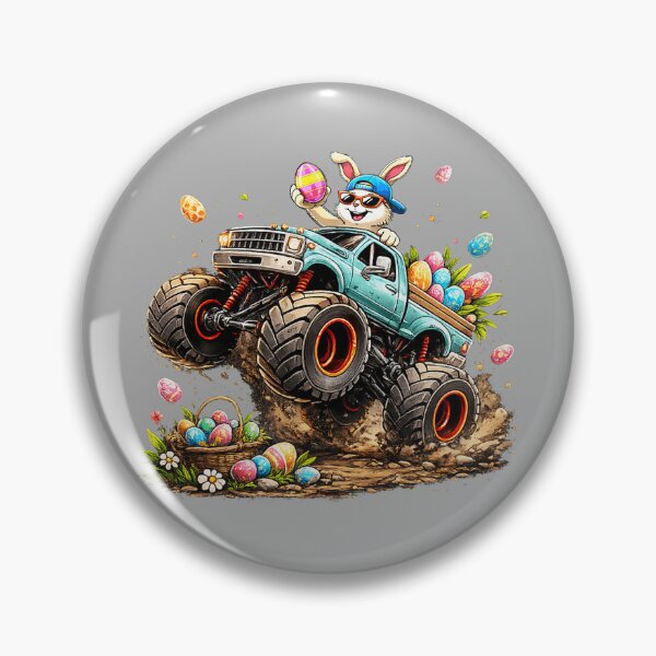 Item preview, Happy Easter Bunny Monster Truck Easter Eggs Rabbit Kids Boy designed and sold by KathieFaugh.