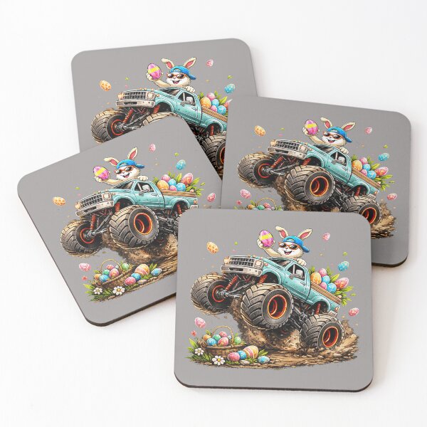 Item preview, Happy Easter Bunny Monster Truck Easter Eggs Rabbit Kids Boy designed and sold by KathieFaugh.