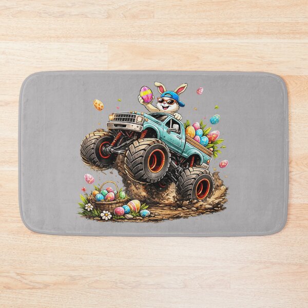 Item preview, Happy Easter Bunny Monster Truck Easter Eggs Rabbit Kids Boy designed and sold by KathieFaugh.