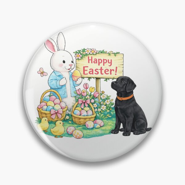 Item preview, Happy Easter Bunny designed and sold by Thread&Fable.