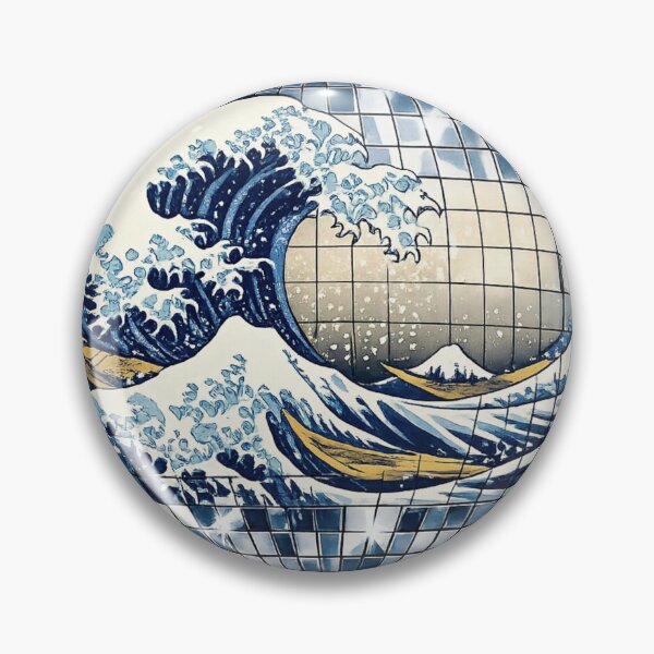 Item preview, Great Wave Off Kanagawa Disco Ball Art designed and sold by SakuraMarket26.