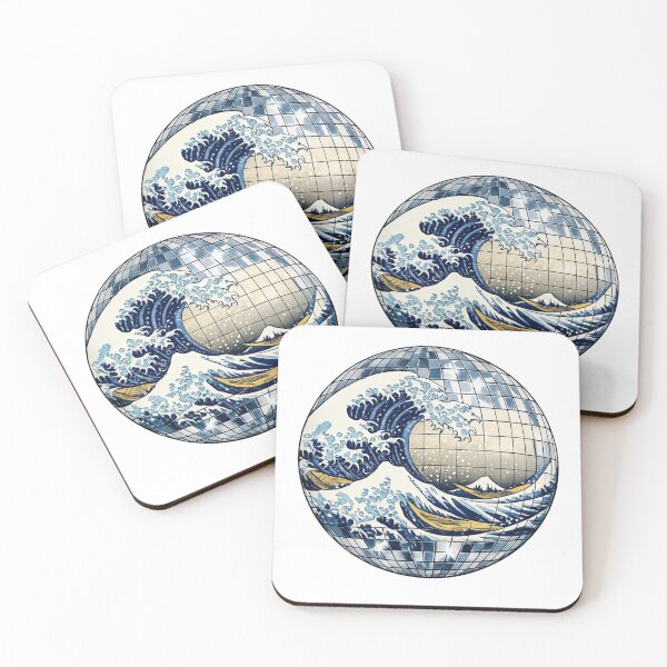Item preview, Great Wave Off Kanagawa Disco Ball Art designed and sold by SakuraMarket26.