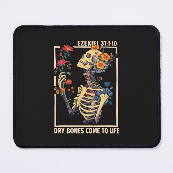 Item preview, Dry Bones Come To Life Ezekiel 37 Christian Skeleton Floral Faith designed and sold by kiralynstration.