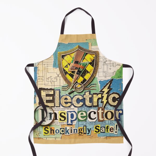 Item preview, Electric Inspector: Shockingly Safe! Vintage Collage designed and sold by RDproject.