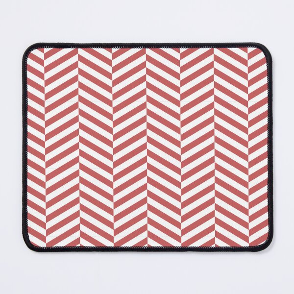 Item preview, White And Pastel Red Herringbone Pattern designed and sold by pattern-archive.