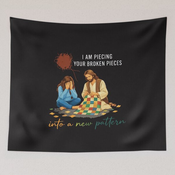 Item preview, I Am Piecing Your Broken Pieces Christian Jesus Healing Faith designed and sold by kiralynstration.