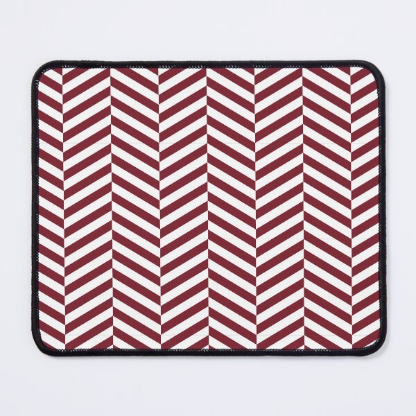 Item preview, White And Red Herringbone Pattern designed and sold by pattern-archive.
