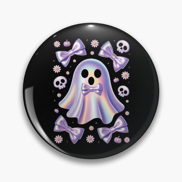 Item preview, Kawaii Pastel Cute Ghost Pumpkin Bow Halloween Spooky Girls designed and sold by VENOM0RIOT.