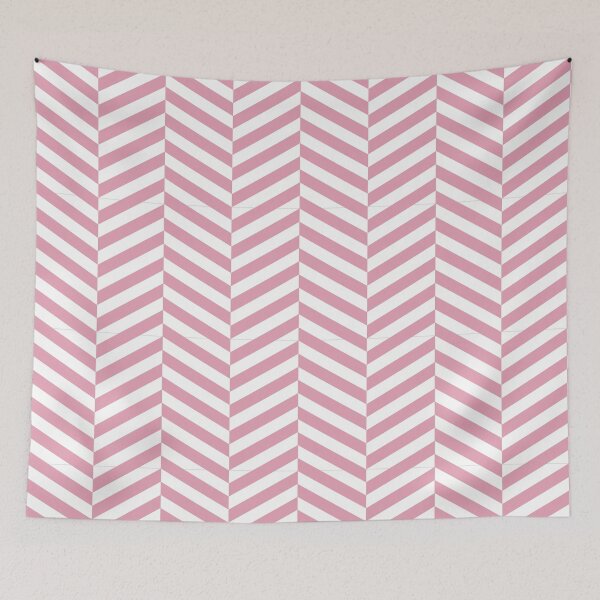 Item preview, White And Rose Herringbone Pattern designed and sold by pattern-archive.