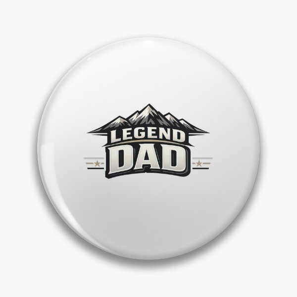 Item preview, Legend Dad Mountain Badge - Bold Masculine Typography designed and sold by MKreative Studio.
