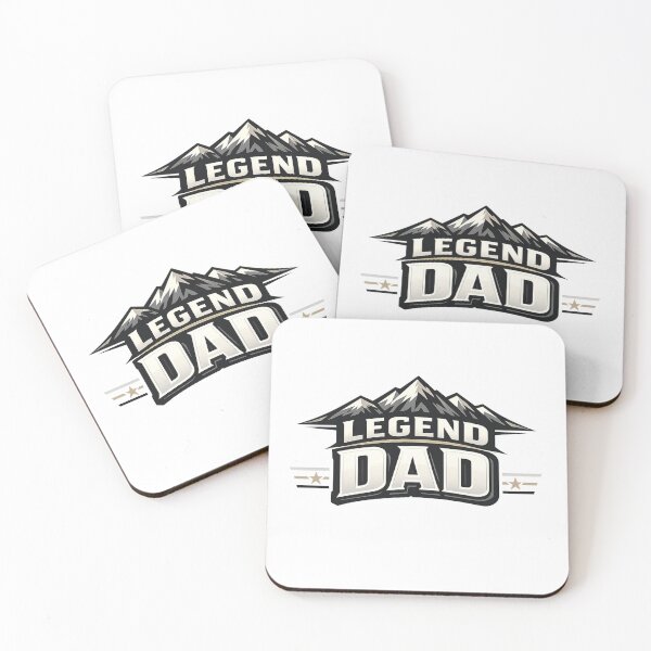 Item preview, Legend Dad Mountain Badge - Bold Masculine Typography designed and sold by MKreative Studio.