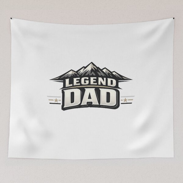 Item preview, Legend Dad Mountain Badge - Bold Masculine Typography designed and sold by MKreative Studio.